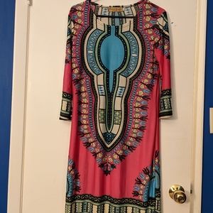 Jessica Taylor NYC sheer pattern dress